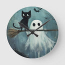 Pesquisar por vassoura bruxa relogios de parede Gato