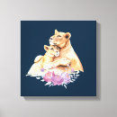 Pesquisar por leões impressão de canvas Aquarela