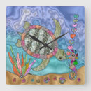 Pesquisar por arte do cavalo marinho relogios de parede Tartaruga