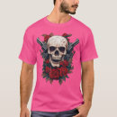 Pesquisar por armas e rosas camisetas Crânio
