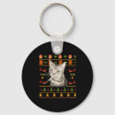 Pesquisar por camisola feia do natal chaveiros Gato fumante engraçado