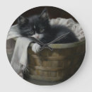 Pesquisar por pintura do gato relogios de parede Fofofo