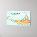 Pesquisar por ilha nantucket impressão de canvas Mapa