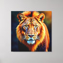 Pesquisar por arte leão impressão de canvas Grande felino