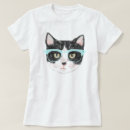 Pesquisar por hipster do gato camisetas Para todos