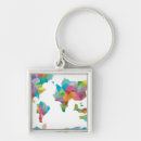 Pesquisar por mapa do mundo chaveiros Abstrato