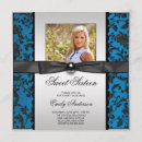 Pesquisar por teal black sweet 16 party convites Para todos