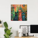 Pesquisar por pinturas abstratas gato artes pósteres De amante de gatos