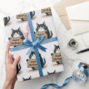 Pesquisar por gato dos desenhos animados papel de presente Aniversário