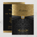 Pesquisar por damasco preto casamento convites Preto e ouro