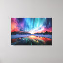 Pesquisar por fotografia da aurora boreal impressão de canvas Noite