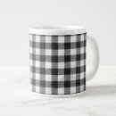 Pesquisar por xadrez preto e branco canecas Checkered