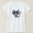 Pesquisar por gato cinzento camisetas Bonito