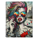 Pesquisar por pop art cadernos de notas Linda mulher