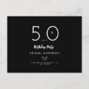 Pesquisar por um de anos 50 aniversário convites Preto