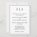 Pesquisar por preto moderno casamento convites Iniciais