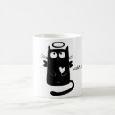 Pesquisar por anjo do gato canecas Preto