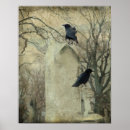 Pesquisar por corvos no cemitério pôsteres pósteres Gótica