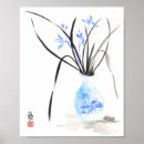 Pesquisar por orquídea azul pósteres Aquarela