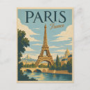 Pesquisar por torre eiffel vintage cartoes postais Ilustração