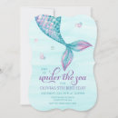 Pesquisar por mermaid birthday party convites Festa da sereia