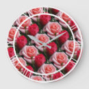 Pesquisar por flores bonitos relogios de parede Rosas rosa
