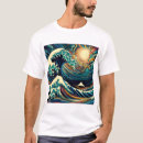 Pesquisar por katsushika do hokusai camisetas Bloco de madeira