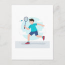 Pesquisar por badminton cartoes postais Jogador de badminton