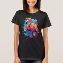 Pesquisar por flamingo colorido camisetas Aves