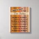 Pesquisar por regras da família impressão de canvas Engraçado