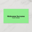 Pesquisar por verde limão elegante cartao de visita Simples