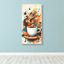 Pesquisar por café quente impressão de canvas Arte