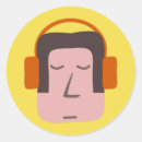 Pesquisar por fones ouvido dos adesivos Desenhos animados