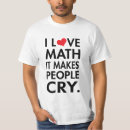 Pesquisar por eu amo a matemática camisetas Humor