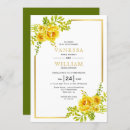 Pesquisar por flores amarelas douradas convites Aquarela