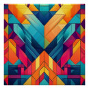 Pesquisar por geométrica abstrata artes pósteres Cores vibrantes