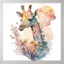 Pesquisar por pintura do girafa pôsteres pósteres Animal