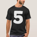 Pesquisar por grupo 5 camisetas Correspondência