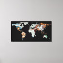 Pesquisar por mapas impressão de canvas Mapa do mundo