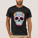 Pesquisar por crânio florido camisetas Colorido