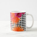 Pesquisar por flores brancas pretas canecas Design