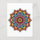Pesquisar por mandala colorida cartoes postais Boho
