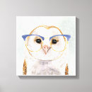Pesquisar por uma coruja impressão de canvas Animal
