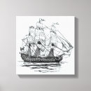 Pesquisar por navios impressão de canvas Vintage