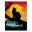 Pesquisar por silhueta gato pôsteres pósteres Pôr do sol