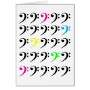 Pesquisar por símbolos música para cartoes postais Clave de baixo