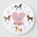 Pesquisar por do cavalo de relogios de parede Menina