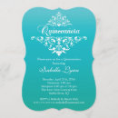 Pesquisar por quinceanera azul turquesa convites Quinceañera