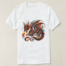 Pesquisar por dragão oriental camisetas Elegante