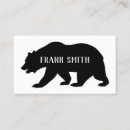 Pesquisar por urso preto cartao de visita Branco